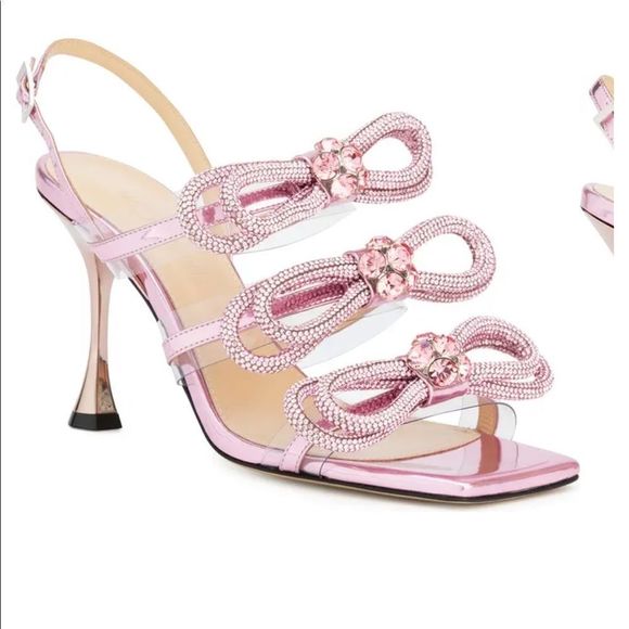 Mach & Mach Crystal Triple Bow Slingback 37.5 - Picture 4 of 12